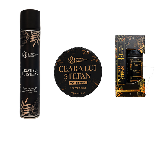 Pudră + Ceară + Fixativ